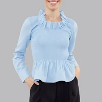 بلوز آستین بلند یقه گرد زنانه ترندیول مدل 812235574