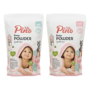 پودر صابون شست و شوی دستی لباس پینو بیبی کد 005 مجموعه 2 عددی