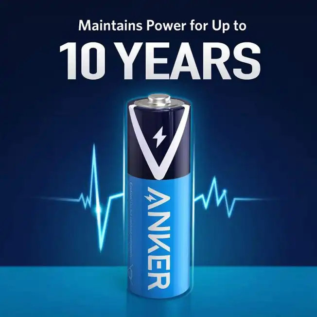 باتری نیم قلمی انکر مدل B1820 بسته 8 عددی