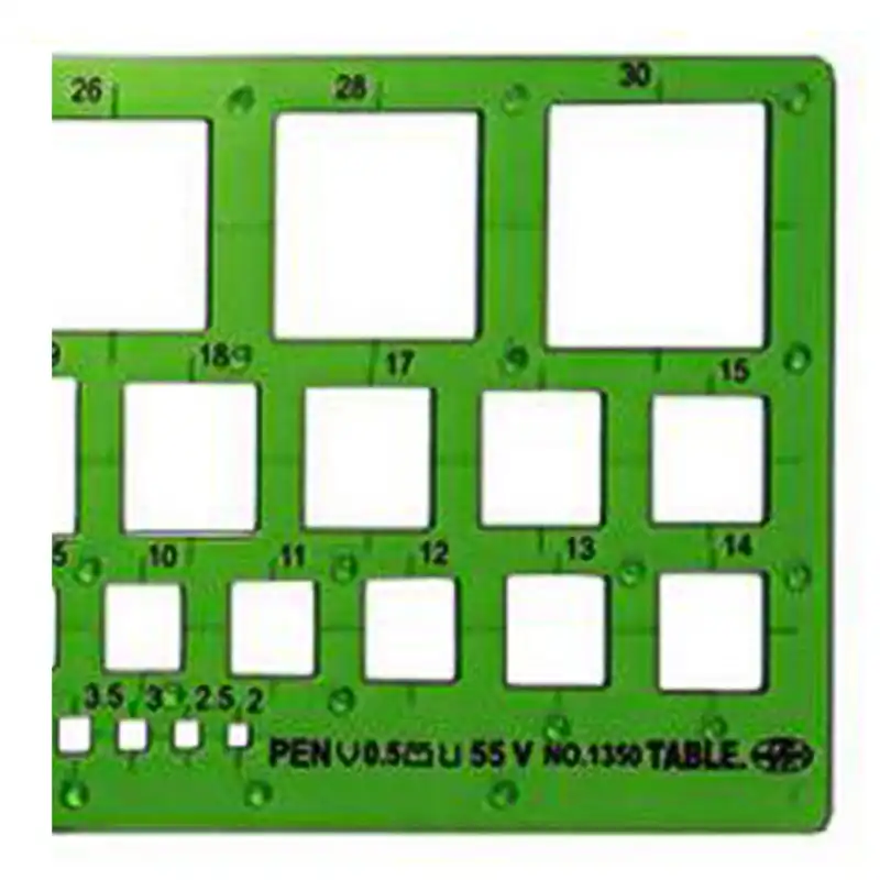 شابلون تیبل مدل مربع کد sht