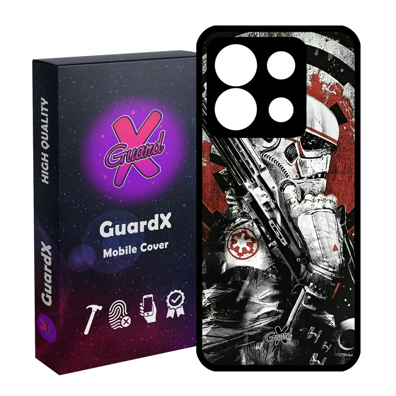 کاور گارد ایکس طرح جنگ ستارگان مدل Glass10494 مناسب برای گوشی موبایل شیائومی Redmi Note 13 5G