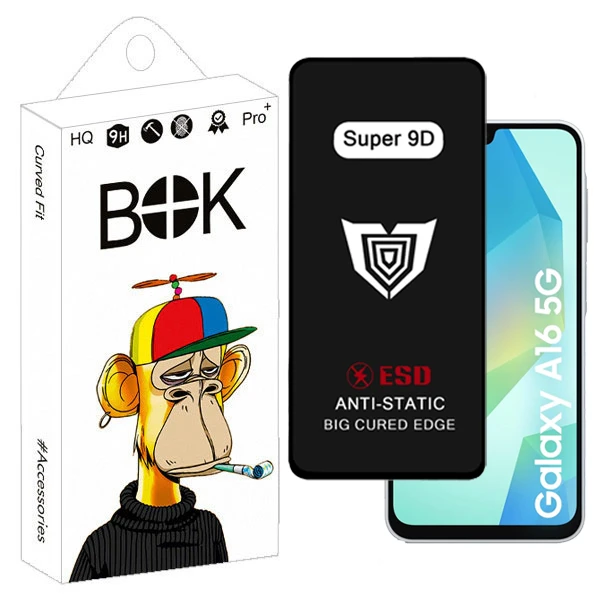 محافظ صفحه نمایش بوک مدل Super 9D Touch مناسب برای گوشی موبایل سامسونگ Galaxy a16 / a26