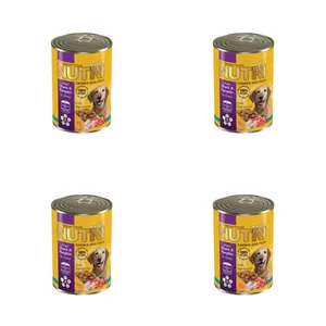 کنسرو غذای سگ نوتری پت مدل مرغ و کدو حلوایی وزن 425 گرم بسته 4 عددی