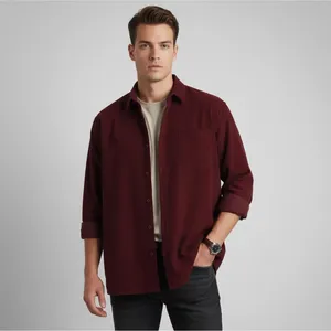 پیراهن آستین بلند یقه برگردان مردانه ایزی دو مدل 1007