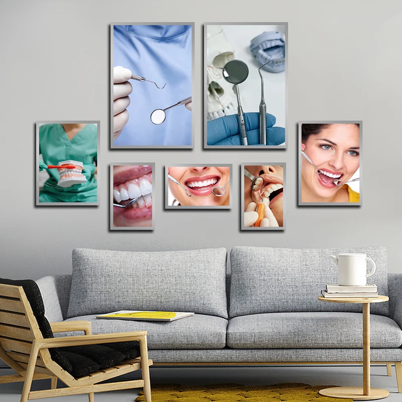 تابلو بکلیت طرح دندانپزشکی و لبخند مدل SI-3192 مجموعه 7 عددی