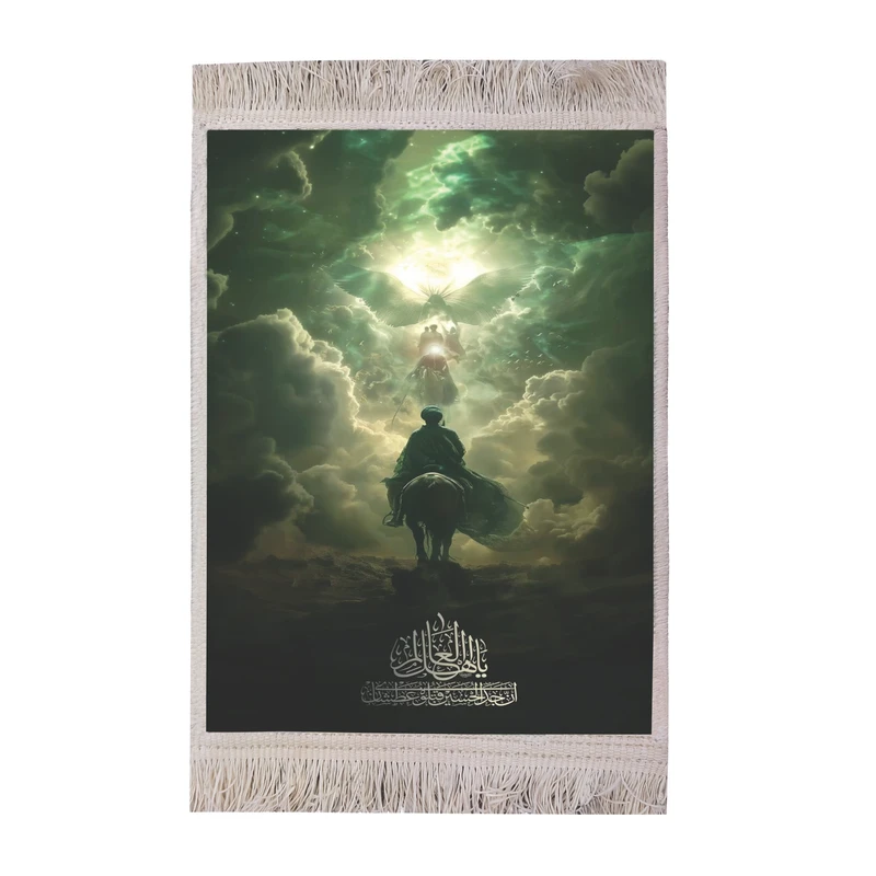 تابلو فرش ماشینی طرح مذهبی امام حسین (ع) کد FR 119