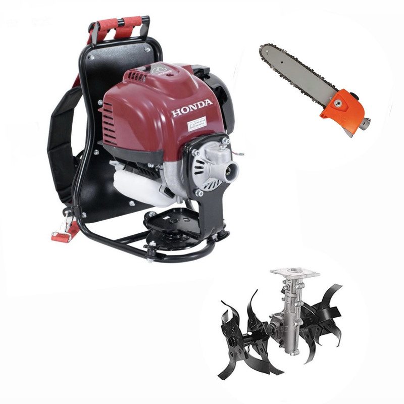 علف زن پشتی هندا مدل GX35 به همراه روتیواتور و تبدیل علف زن به اره علف زن پشتی هندا مدل GX35 به همراه روتیواتور و تبدیل علف زن به اره