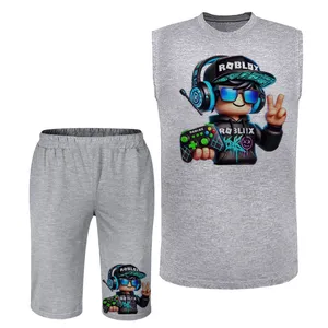 ست تاپ و شلوارک راحتی مردانه مدل A466 طرح پسر عینکی