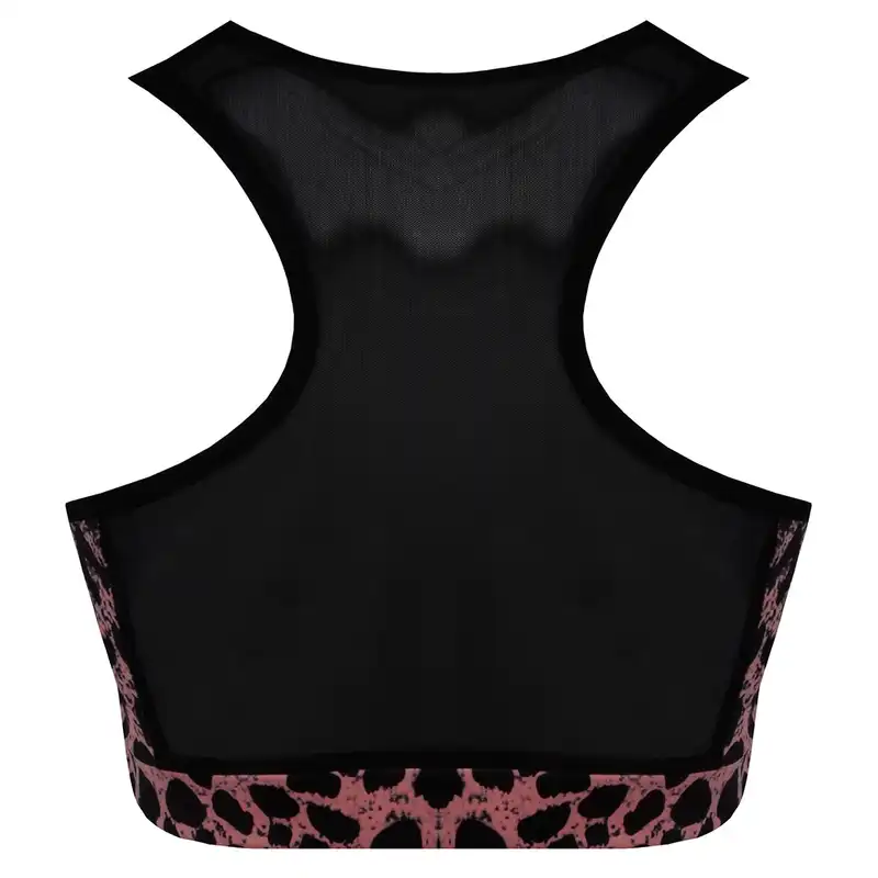 نیم تنه ورزشی زنانه مدل 268001004  اسپندکس رنگ صورتی