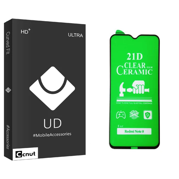 محافظ صفحه نمایش سرامیکی کوکونات مدل UD Black مناسب برای گوشی موبایل شیائومی redmi Note 8