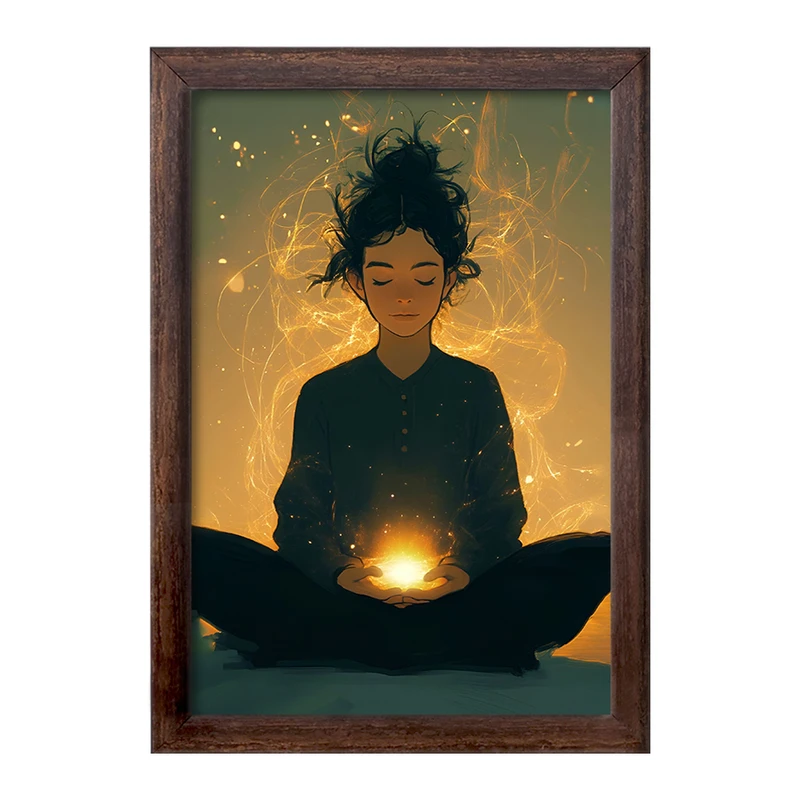 تابلو خندالو طرح مدیتیشن (Meditation) کد F8896