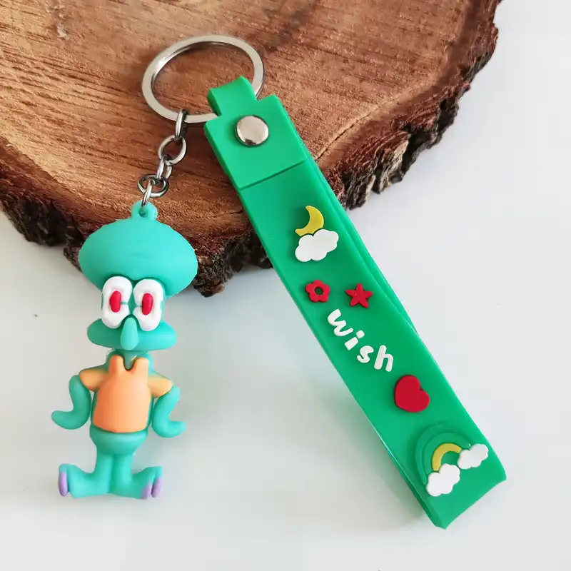 جاکلیدی مدل سیلیکونی دوستان باب اسفنجی طرح هشت پا کد DB22