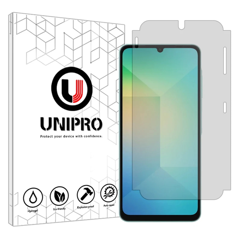 محافظ صفحه نمایش یونی پرو مدل شفاف مناسب برای گوشی موبایل سامسونگ Galaxy A06 