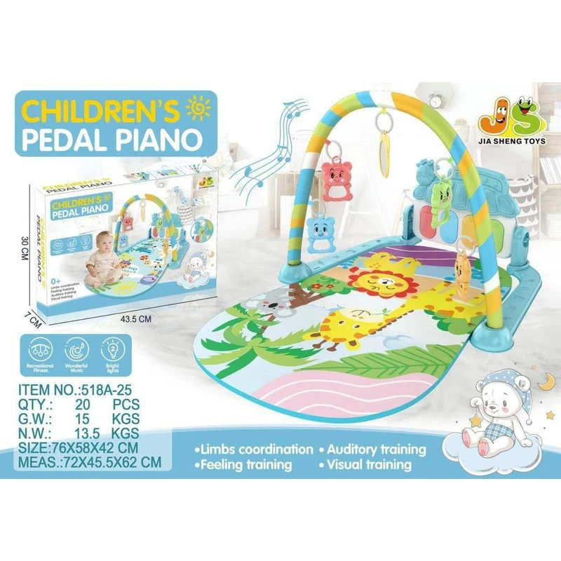 عکس شماره 8 : تشک بازی مدل پدال پیانویی طرح موزیکال و چراغدار کد 518a-25