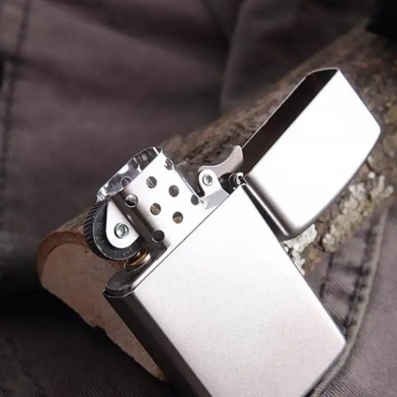 فندک زیپو مدل Slim Satin Chrome کد 1605