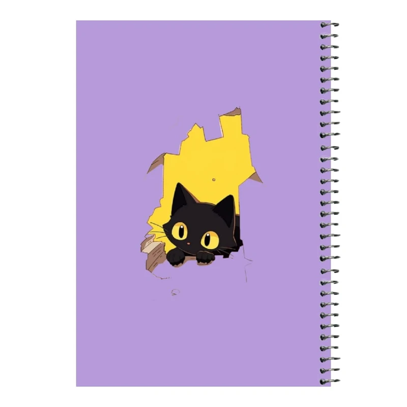 دفتر مشق 80 برگ اس جی مدل گربه   