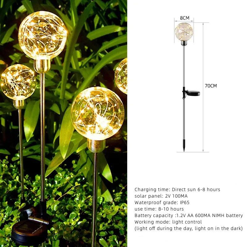 چراغ چمنی خورشیدی مدل JNN 111 بسته دو عددی