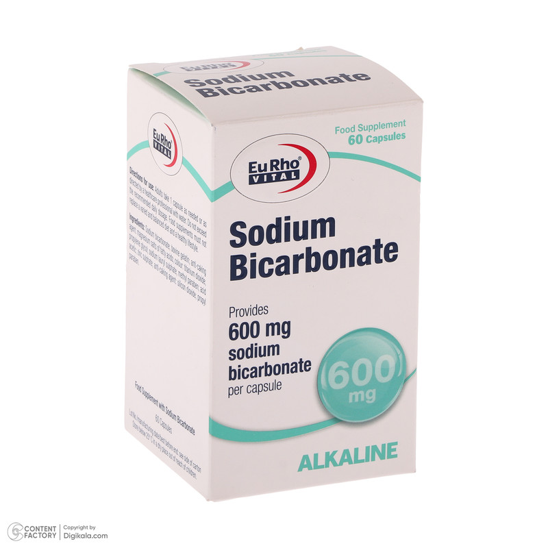 کپسول سدیم بیکربنات یوروویتال بسته 60 عددی