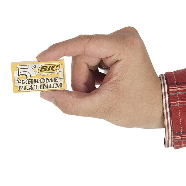 تیغ یدک بیک مدل  double edge platinum  بسته 8 عددی