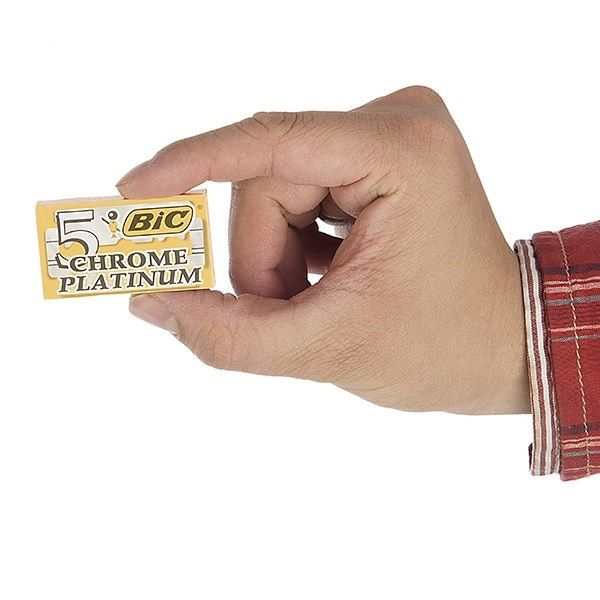 تیغ یدک بیک مدل  double edge platinum  بسته 8 عددی  -  - 4