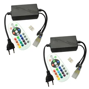 ریموت مدل کنترل ریسه شلنگی RGB بسته 2 عددی