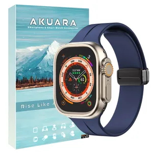 Akuara Silicone Magnet Band Suitable for Wearfit HK8 Pro max / HK9 Ultra 2 / T1000 ultra / T3000 ultra / T900 ultra