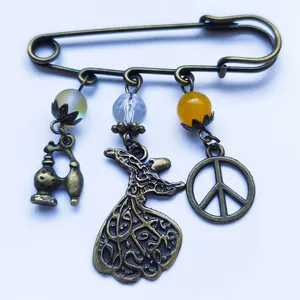 سنجاق سینه زنانه مدل صلح