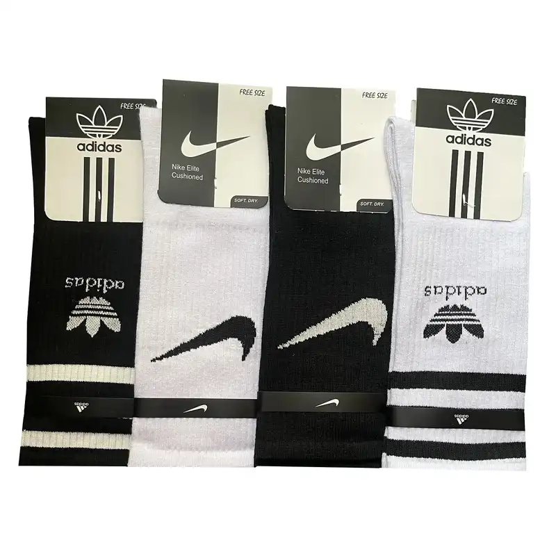 جوراب ورزشی مردانه مدل کشی کد ADNK4CL523 بسته 4 عددی