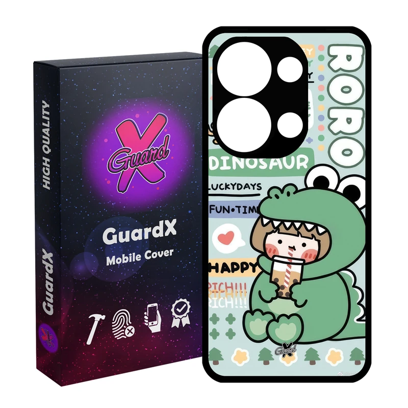 کاور گارد ایکس طرح دختر مدل Glass10659 مناسب برای گوشی موبایل شیائومی Redmi Note 13 Pro 4G / Poco M6 Pro 4G