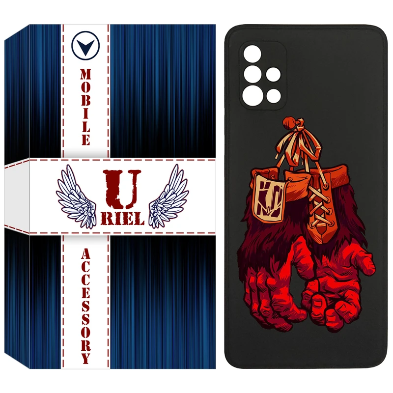 کاور یوریل مدل KSH کد 77 طرح دستکش مناسب برای گوشی موبایل سامسونگ Galaxy A51