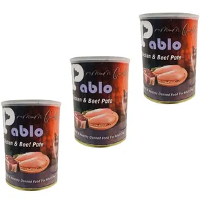 کنسرو غذای سگ پابلو مدل گوشت و مرغ وزن 1200 گرم بسته 3 عددی