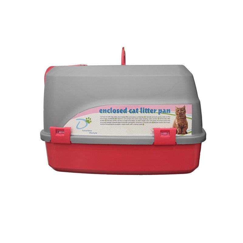 ظرف خاک مسقف گربه دنیل مدل GRAY 2