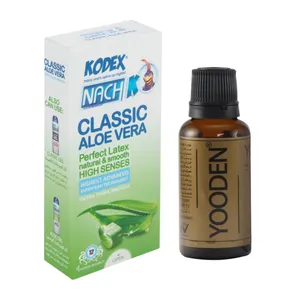 کاندوم ناچ کدکس مدل ALOE VERA بسته 12 عددی به همراه روغن یودن کد 01 حجم 30 میلی لیتر