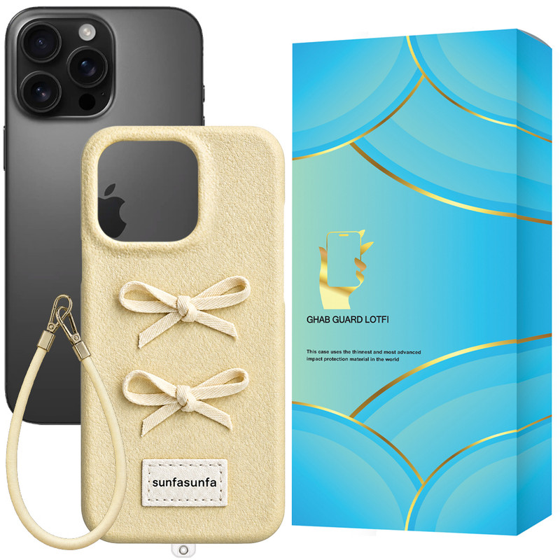 کاور قاب گارد لطفی مدل BOWZRD مناسب برای گوشی موبایل اپل iPhone 16 Pro Max به همراه بندآویز