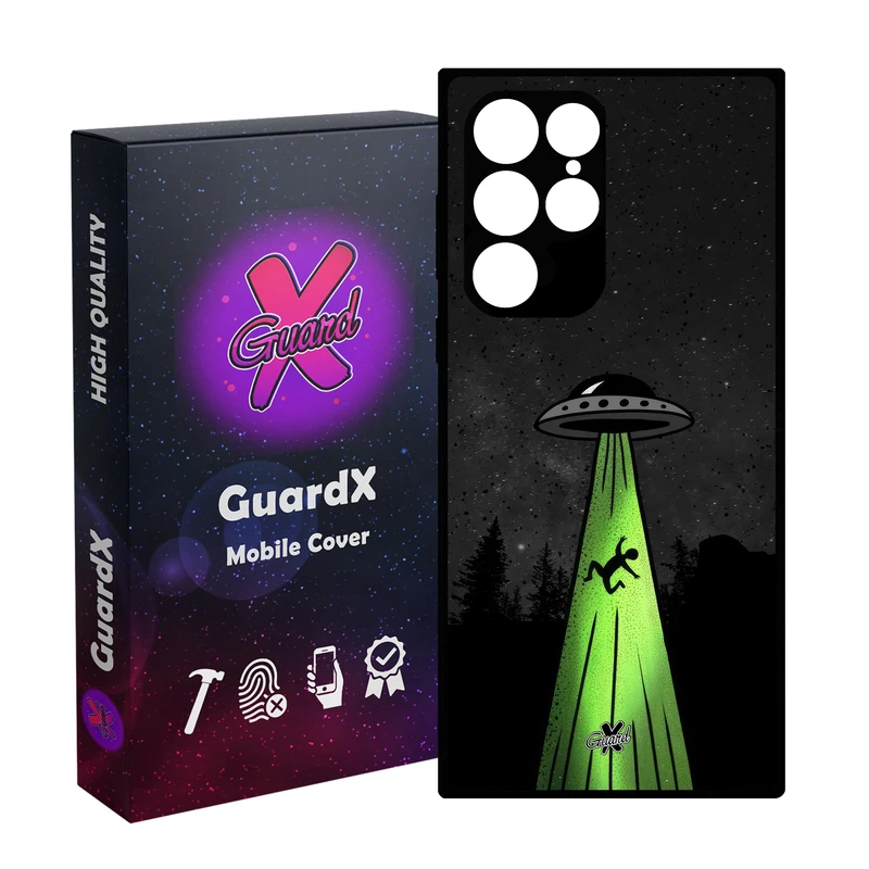 کاور گارد ایکس طرح سفینه فضایی مدل Glass10704 مناسب برای گوشی موبایل سامسونگ Galaxy S23 Ultra
