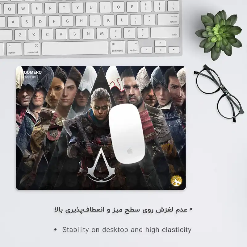 ماوس پد هومرو طرح بازی اساسین کرید مدل A1521-1