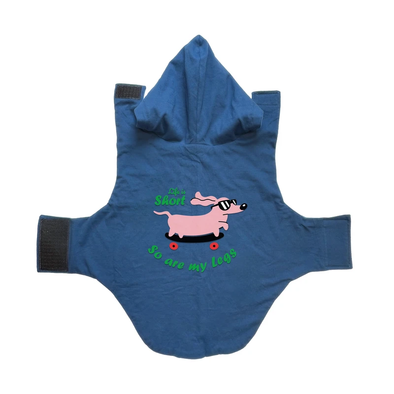 لباس سگ و گربه مدل هانا طرح چاپ دار سگ اسکیت سوار 2 کد 2XL