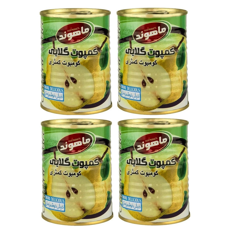 کمپوت گلابی ماهوند - 350 گرم مجموعه 4 عددی