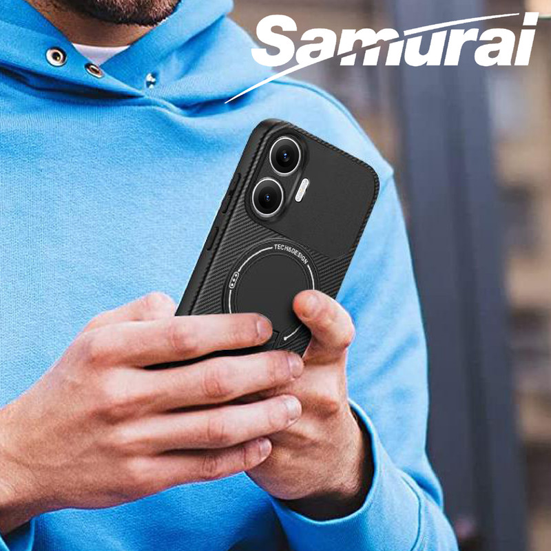 کاور سامورایی مدل Carbon Stand مناسب برای گوشی موبایل شیائومی Poco M7 4G