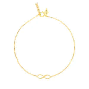 پابند طلا 18 عیار زنانه کرابو طرح بینهایت مدل Kr2041