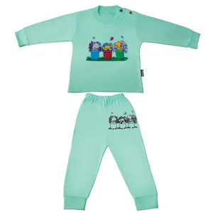 ست تی شرت و شلوار نوزادی کد GB-7722
