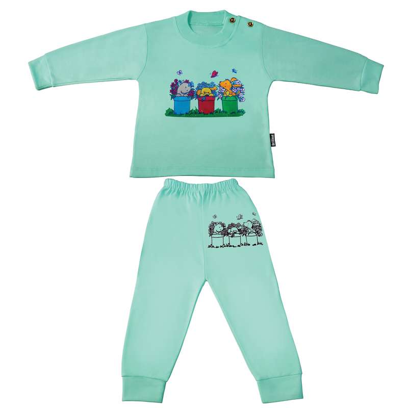 ست تی شرت و شلوار نوزادی کد GB-7722