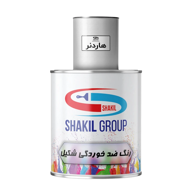 رنگ ضد خوردگی قرمز شکیل مدل RED وزن 1.2 کیلوگرم به همراه  هاردنر