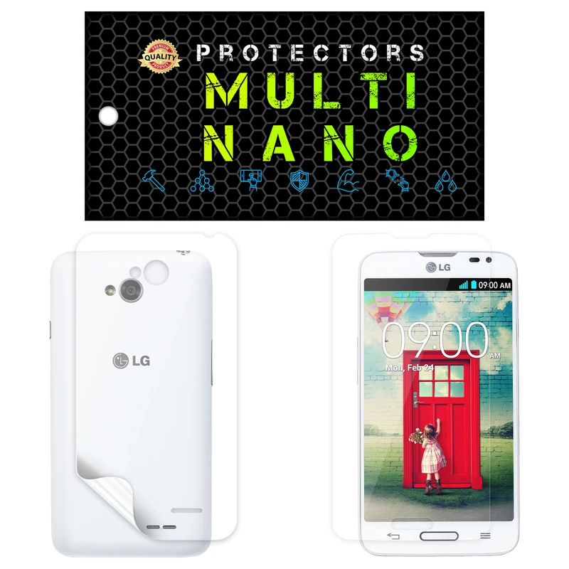 محافظ صفحه نمایش مولتی نانو مدل X-SFT مناسب برای گوشی موبایل ال جی L70 به همراه محافظ پشت