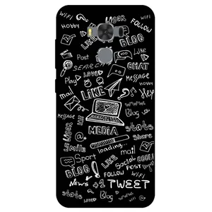 Megafone Social Media 1898 Cover For Asus Zenfone 3 Max  / ZC553KL