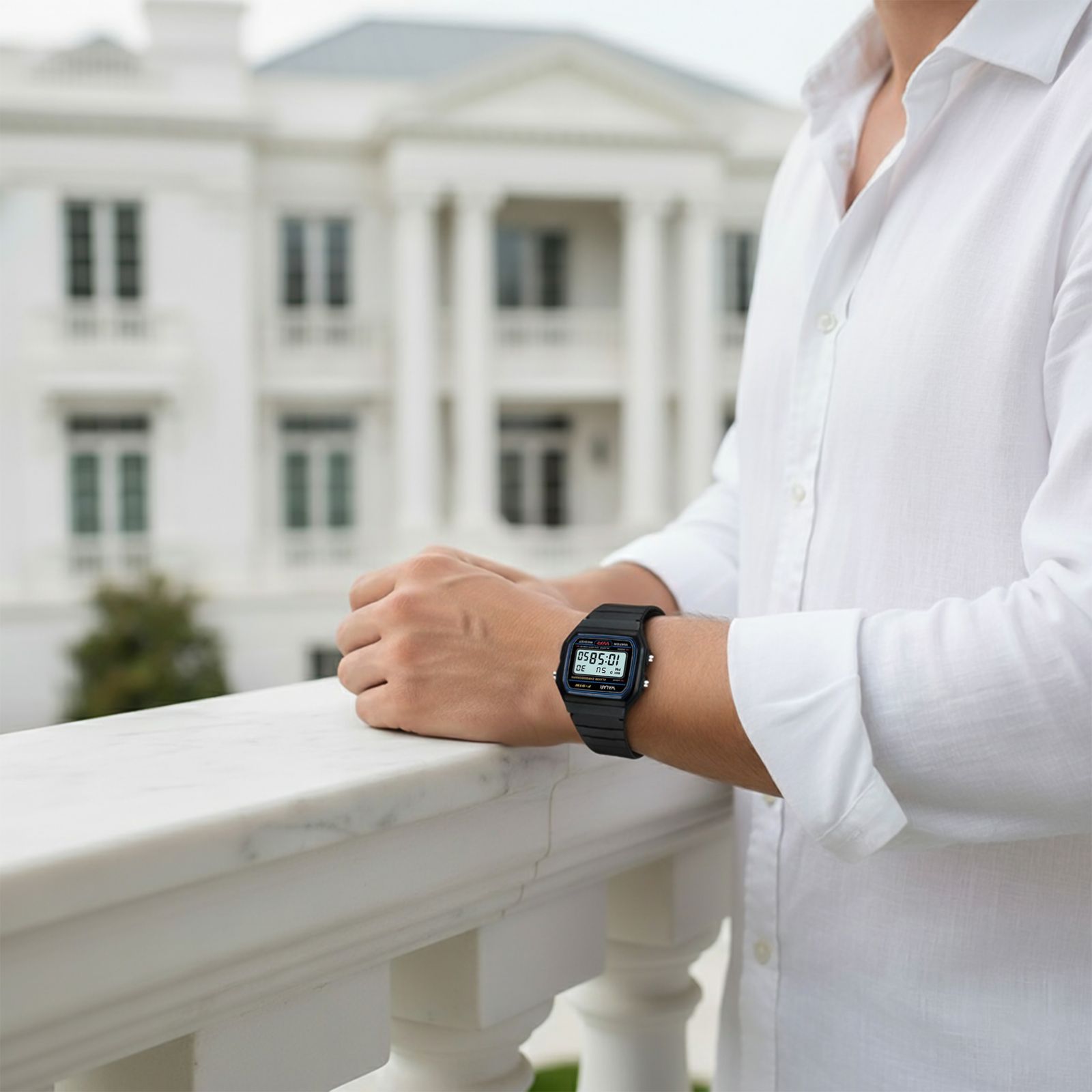 ساعت مچی دیجیتال والار مدل WA-F-91W - M -  - 6