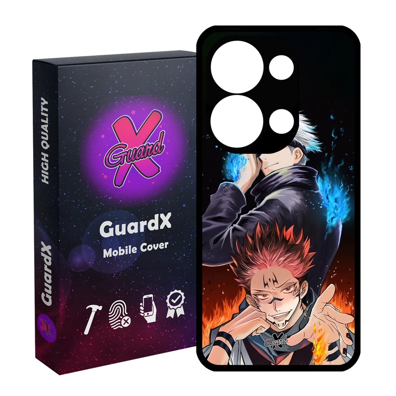 کاور گارد ایکس طرح جوجوتسو کایسن انیمه مدل قاب Glass10572 مناسب برای گوشی موبایل شیائومی Poco X6 5G / Note 13 Pro 5G