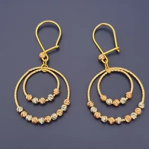 گوشواره طلا 18 عیار زنانه گالری یارطلا مدل البرنادو کد AG19