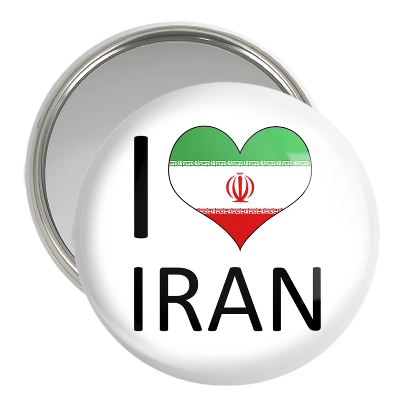 آینه جیبی خندالو مدل پرچم ایران  کد 20520