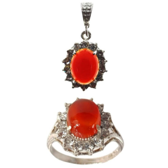 نیم ست نقره زنانه مدل P7900